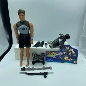 Vintage Mattel Max Steel Dive Force mit Tiefseeausrüstung & Wasserkanone komplett - Bild 1 von 7
