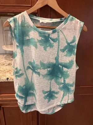 Vintage Havana Palm Tree Sleeveless Top Size Medium - Image 1 of 2