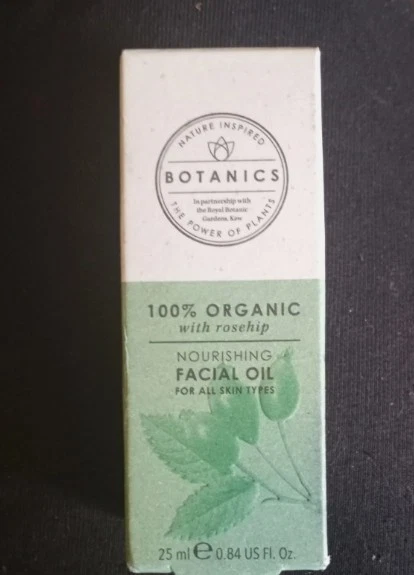 Botanics 100 Organic Nourishing Daily Facial Oil With Rosehip 25ml