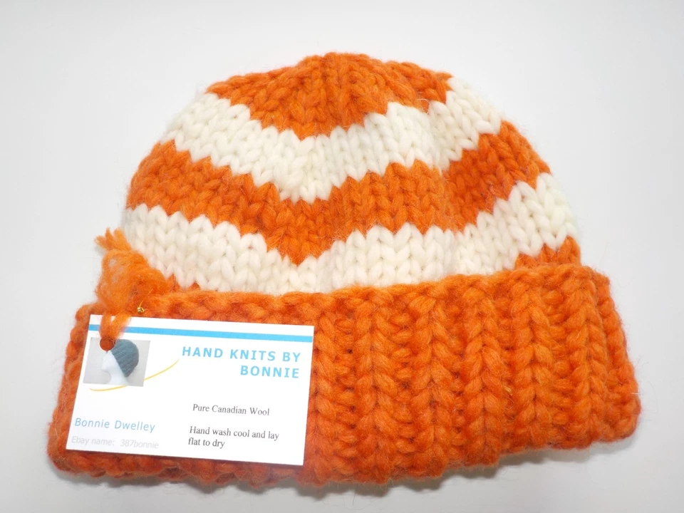 Sombrero/Gorro de Reloj Canadiense 100% Lana Tejido a Mano - OSFM - 11 Opciones de Color Foto 1 de 1