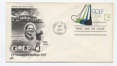1977 golf stamped envelope artcraft fDC [s.6113] - Image 1 of 3