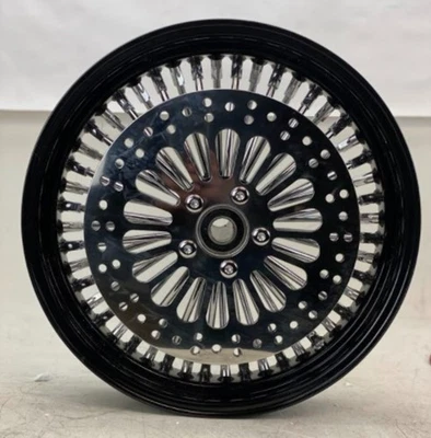 16 X 3.5 52 Fat Mammoth Spoke roda traseira aro preto cubo Harley Touring 02-07 OB - Imagem 1 de 4