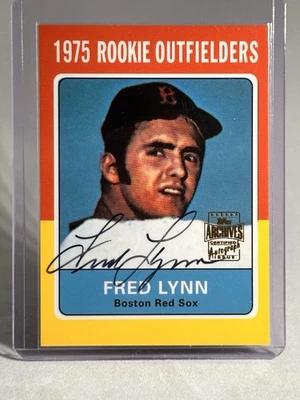 2001 Topps Archives - Autógrafos Fred Lynn #147 TAA (AU) - Envío gratuito Foto 1 de 3