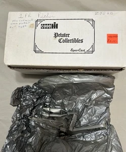 Vtg Spec Cast Pewter Figurine McCormick IH One Row Corn Picker w/ Box 1:43 Scale - Picture 1 of 4