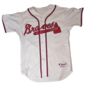 Mint Majestic AUTHENTIC Collection Atlanta Braves White Jersey 48 Andruw Jones - Picture 1 of 6