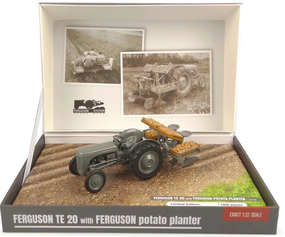 UH FERGUSON TE20 TRACTOR & POTATO PLANTER LIMITED EDITION BOX SET - 1/32 SCALE - Image 1 of 1