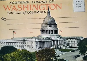 Washington DC Vintage Postkarten Souvenir Ordner 1920 - Bild 1 von 3