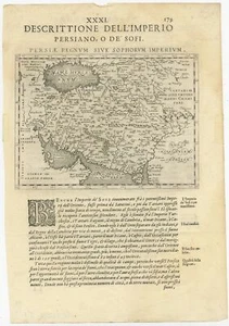 Mapa antiguo del Imperio Persa por Magini (c.1597) - Imagen 1 de 1