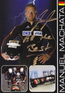 Manuel MACHATA - Deutschland, Gold WM 2011 Bob, Original-Autogramm! - Bild 1 von 1