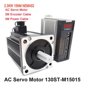 2.3KW AC Servo Motor Kits 220V 15NM 1500RPM NEMA52 130ST-M15015 For Conveying - Picture 1 of 11