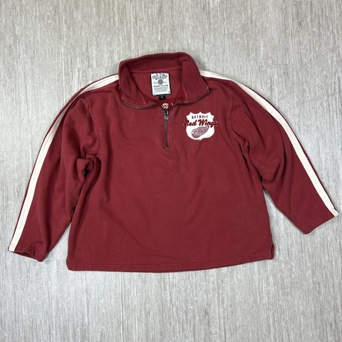 Old Time Hockey NHL Detroit Red Wings Pullover Fleece Sweater Men’s L Sweatshirt Cover