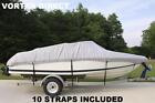 New Vortex Grey 16 Ft / 16 Foot Heavy Duty Fish/Ski/Runabout Boat Cover