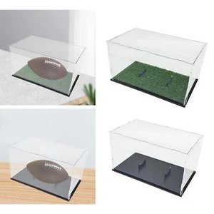 Acrylic Football Display Case, Memorabilia Holder Sports Collectibles Football - Picture 1 of 12