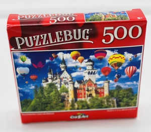 Schloss Neuschwanstein mit Luftballons - Puzzle - 500 Teile - Neu - Bild 1 von 5