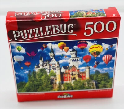 Neuschwanstein Castle with Balloons - Puzzle - 500 Pcs - New - Image 1 of 4