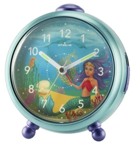 ATRIUM Kinderwecker Wecker Analog Quarz Meerjungfrau Mädchen A932-13 Nelly - Bild 1 von 4