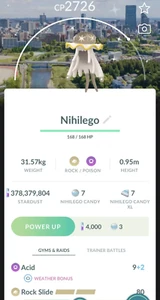 Pokémon Shiny Nihilego Sendai Japan Background - GO Trade - Read Description - Picture 1 of 1