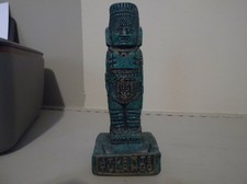 VINTAGE ATLANTE TULA HGO MEXICO MALACHITE MAYAN AZTEC STATUE