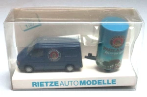 MODELO COCHE 1:87: FORD TRANSIT & REMOLQUE "PAULANER", RIETZE 80085, NUEVO & EMBALAJE ORIGINAL M2 - Imagen 1 de 4