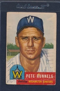 1953 Topps #219 Pete Runnels Senators Poor 53T219-41515-1 - Picture 1 of 1