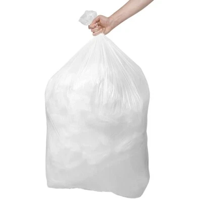 Plasticplace 20-30 Gallon Trash Bags - White, Case of 200 Bags - Image 1 of 4