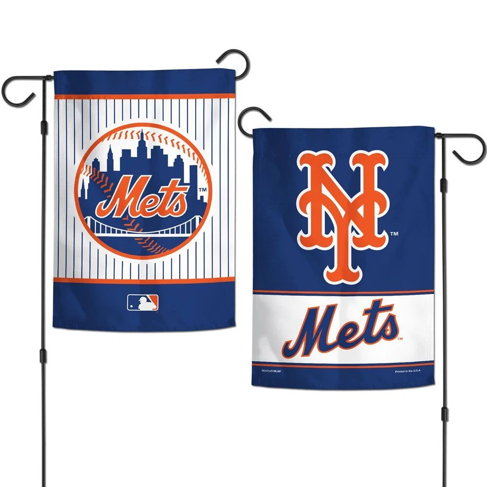 NEW YORK METS 12"X18" 2-SIDED GARDEN FLAG NEW WINCRAFT 👀 - Image 1 of 1