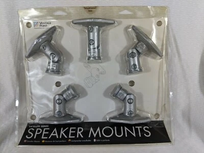 Vantage Point Silver Satellite Series Speaker Mounts 5-PACK ✨ NEW ✨ SATS05-S - Image 1 of 3