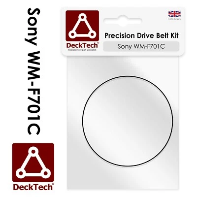 DeckTech™ Cintura di ricambio per Sony Walkman WM-F701C WMF701C Cinture di trasmissione in gomma