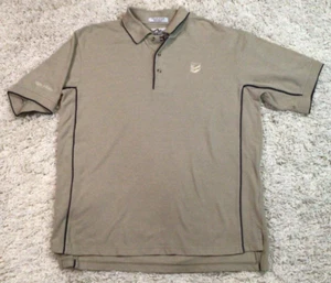 Chevron Midway Sunset Oil Field Tan Employee Embroidered Polo Shirt Size L Gas - Picture 1 of 5