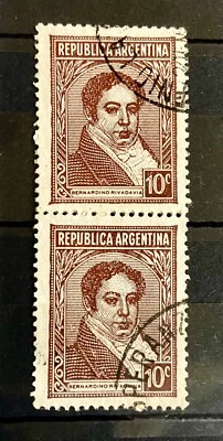 Republica Argentina  set of 2 ERROR stamps 1930 - Image 1 of 4