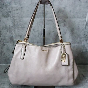 Coach Madison 27859 Handbag Shoulder Leather Logo - Picture 1 of 16