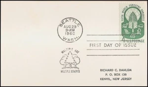 USA3 #1156 ADDR FIRST DAY CARD FDC World Forestry Congress - Bild 1 von 1