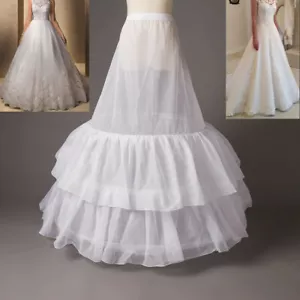 wedding bridal prom A line princess style 3 x hoop underskirts hoop Petticoats - Picture 1 of 4