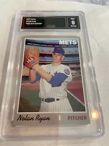 NOLAN RYAN METS 2017 TOPPS 1970 REPRINT #NNO GRADED 9 L@@@K - Picture 1 of 2