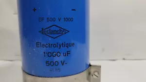 Condensador Electrolytique Leclanche EF 500 V 1000. - Imagen 1 de 6