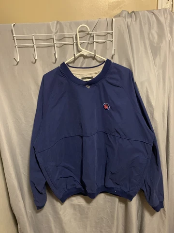 Chicago Cubs Sweater Adult Large Blue Long Sleeve Y2K Vintage 90s Mens Cover