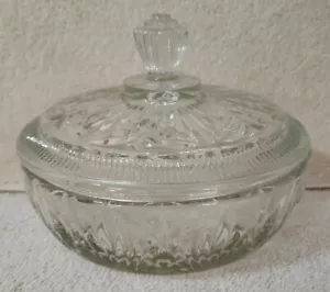 Avon Round 6" Glass Serving Bowl With Lid - Picture 1 of 4