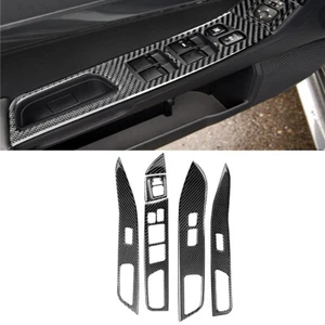 Cubierta de interruptor de elevación de ventana de fibra de carbono 7 piezas para Mitsubishi Lancer / EVO X 2008-15 - Imagen 1 de 11