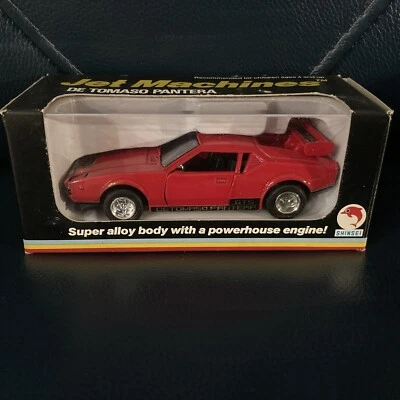 De colección NUEVO Shinsei Jet Machines De Tomaso Pantera 1:38 Japón Time Capsule Sin usar, en caja Foto 1 de 4