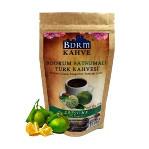 BDRM KAHVE BODRUM SATSUMALI TURK KAHVESI Bodrum Green Tangerine Turk Coffee 100g - Picture 1 of 1