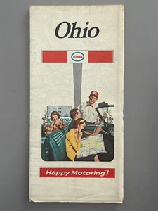 Mapa de ruta de colección de Ohio estación de servicio de gasoil Humble 1971 - Imagen 1 de 2