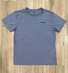 HURLEY Men’s Crew Neck T-Shirt Large Blue Soft - Picture 1 of 9