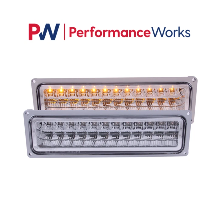 Luzes de estacionamento/sinal cromadas Anzo 511048 L.E.D compatível com Chevrolet/GMC C/K1500/2500 - Imagem 1 de 1