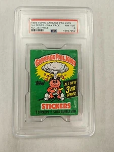 1986 Topps Garbage Pail Kids 3rd Series Card Wax Pack No. .25c Price PSA 8 - Picture 1 of 2