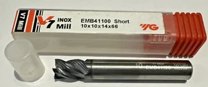 YG EMB41100 V7 INOX 10mm 4 Flöte kurz VHM AITiN beschichtet Schaftfräser - Bild 1 von 3