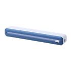 Waterproof Saran Wrap Dispenser with Slide Cutter for Cling Wrap (Blue)