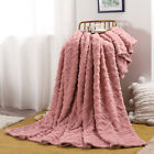 Soft Air-Conditioning Blanket Fluffy Sofa Swaddle Bed Throw Blanket Bedding Set
