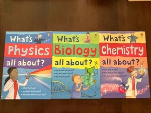 What's Chemistry Biology Physics All About Usborne Lot - Picture 1 of 1