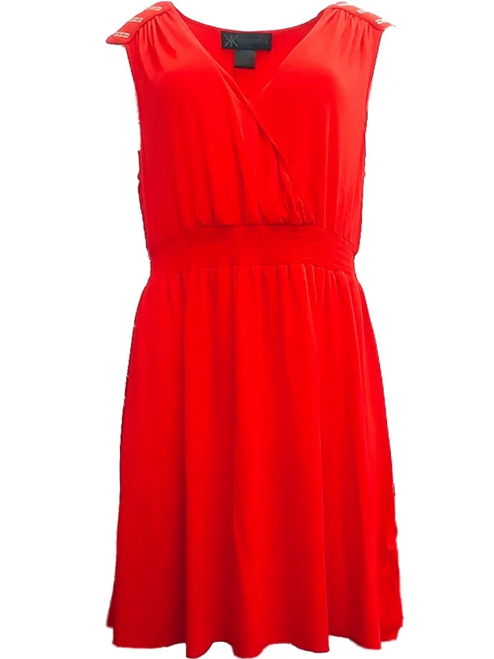 Vestido túnica grande envolvente rojo cereza colección Kardashian para mujer Foto 1 de 1