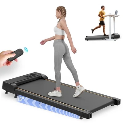 Laufband Elektrisch Walking Pad LCD mit Steigung für Zuhause Untertisch bis120kg - Bild 1 von 4